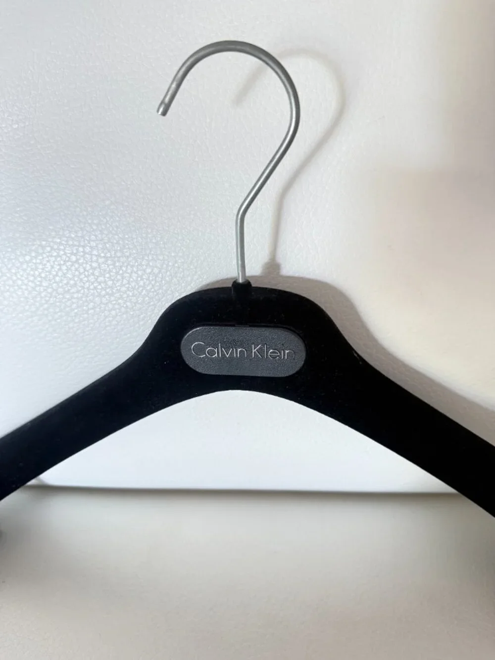 Calvin Klein velvet felt hangers black for jackets, pants, suits